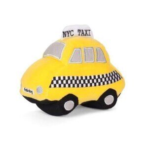 Fabdog NYC Taxi Yellow Plush Dog Toy With Squeaker